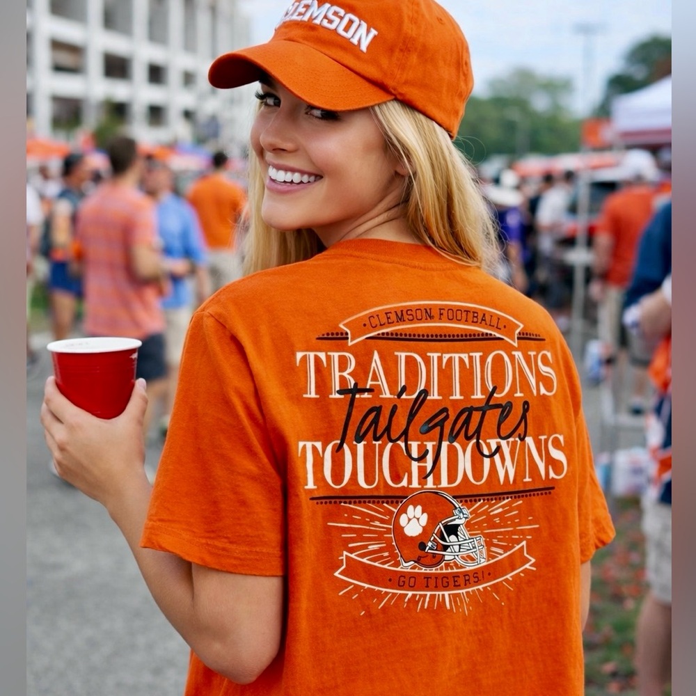 Clemson Tigers Short Sleeve T Champion Brand Size 6